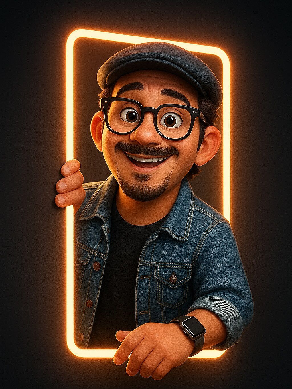 Vibrant typographic prompt result